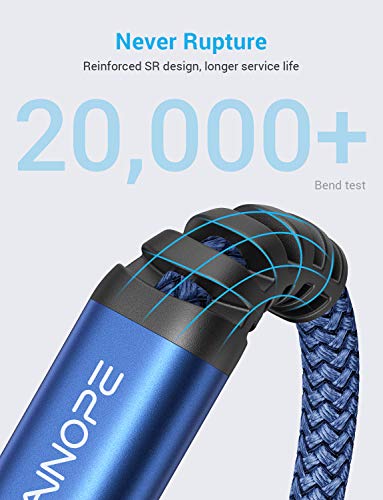 AINOPE Android Micro USB Cable [2Pack 6.6FT+6.6FT] Android Charger Cable Nylon Braid Micro USB Cable Compatible with Galaxy S7 S6 J7 Note 5, LG stylo 2/3 LG G3-Blue - color: Blue, size: 6.6 ft + 6.6 ft