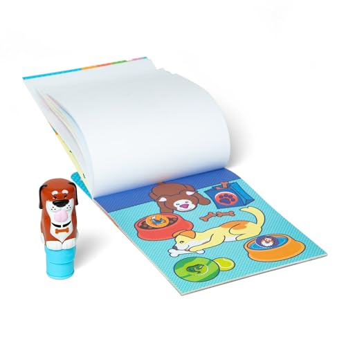 Melissa & Doug Sticker Wow!™ Dog Bundle: 24-Page Activity Book, Refillable Sticker Stamper, Mini Pad, 500 Stickers, Arts and Crafts for Kids Ages 3+ - color: Dog, size: Bundle