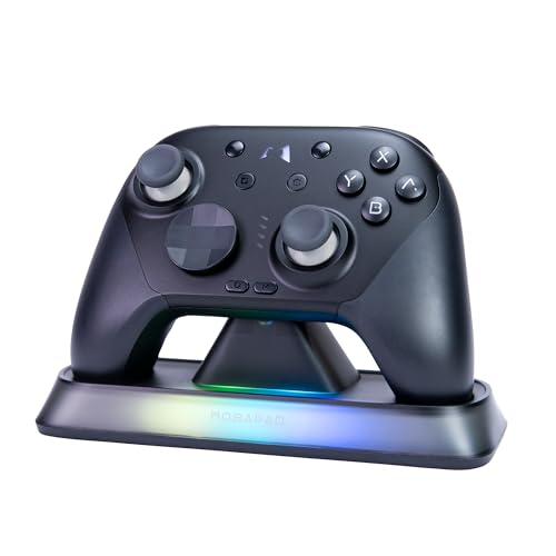 MOBAPAD Chitu2 HD Switch 2 Wireless Controller, TMR Glide Joysticks [ZERO Drift], Charging Dock, HD Rumble, NFC, Turbo, Programming, Mechanical Buttons - Gamepad for Nintendo Switch/Switch 2 - color: Black