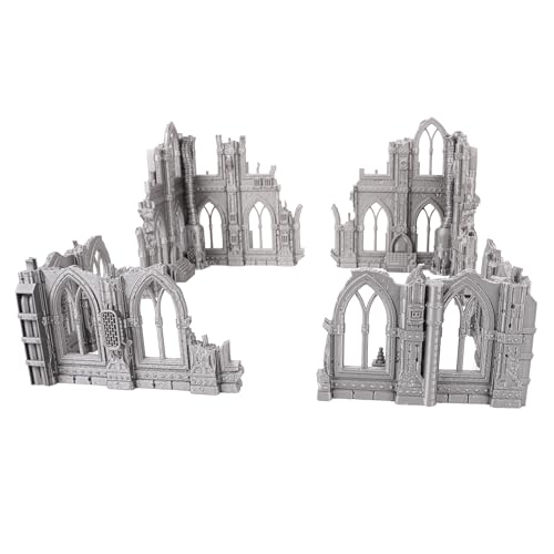 Sci-Fi Ruin Set 2 Bundle (2 Sets) for Wargames and RPGs 28mm 32mm Miniatures - style: Two Sets