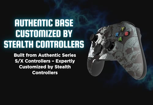 Stealth Controllers Wireless Controller for Xbox Series S, Xbox Series X, Xbox One - Soft Touch Feel - Custom Series S/X Controller (Skulls) - color: Skulls