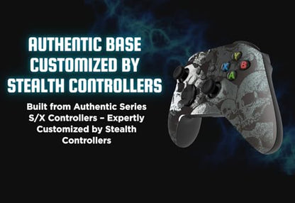 Stealth Controllers Wireless Controller for Xbox Series S, Xbox Series X, Xbox One - Soft Touch Feel - Custom Series S/X Controller (Skulls) - color: Skulls