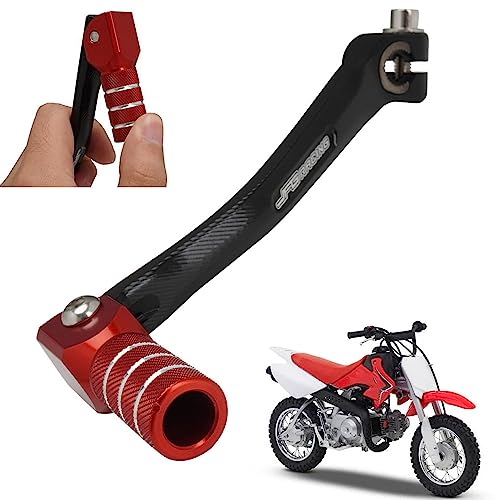 JFG RACING Motorcycle Folding Gear Shifter Shift Lever Pedal CNC Universal for CRF CR XR 50cc - 125cc RM KX KLX TTR PW SSR Apollo TAO TAO SDG Dirt Pit Bike Red - color: Red