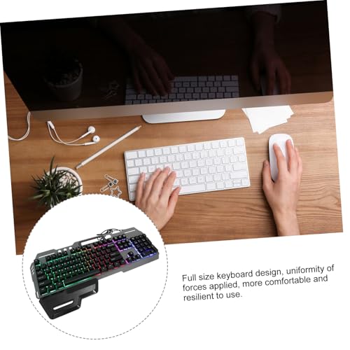 Silent Design Wired Backlit Keyboard for Computer Non Conflict Full Keyboard for Gaming