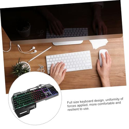 Silent Design Wired Backlit Keyboard for Computer Non Conflict Full Keyboard for Gaming
