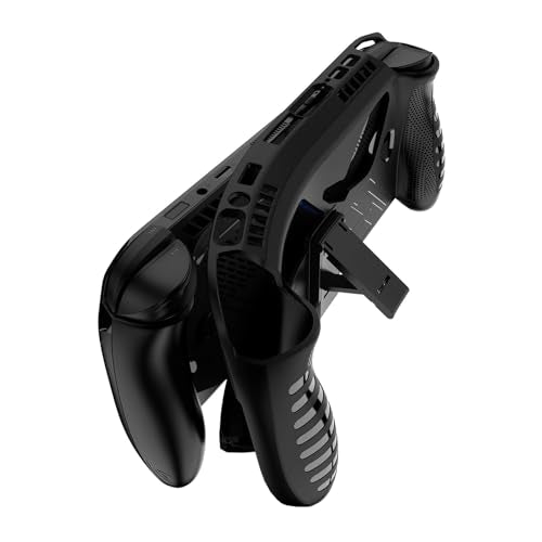 JYGamhanbil ASUS ROG Xbox Ally X 게이밍 휴대용 콘솔용 보호 케이스, ROG Xbox Ally TPU 그립 커버 백 쉘 액세서리, 인체 공학적 그립 및 킥스탠드 포함 (블랙) | TPU Soft Cover Back Shell Accessories with Ergonomic Grip & Kickstand for ROG Xbox Ally Portable Gaming Handheld (Black) - color: 블랙.
