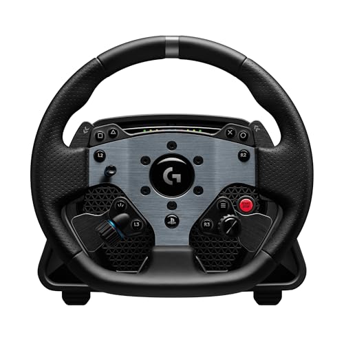 Logitech G PRO Racing Direct Drive Wheel, Hub, & Base for PS5/PS4/PC | Ultra-Realistic Feedback, Magnetic Gear Shift Paddles, Dual Clutch, Button Layout - style: Playstation|PC