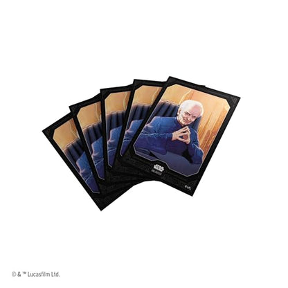 Star Wars: Unlimited Chancellor Palpatine Art Sleeves | Officially Licensed Pack of 60 Art Sleeves and 2 Clear Sleeves, Optimized Size for Star Wars: Unlimited and Other TCG & LCGs
