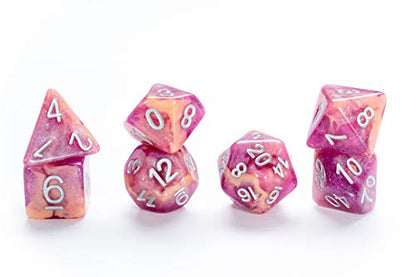 Gate Keeper Games & Dice Gatekeeper Games Aether Dice Rasberry and Cream, Multi - style: Raspberry