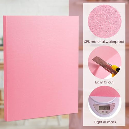 Ramede Xps Craft Foam Blocks Polystyrene Sheet Board Foam Rectangle for Arts Crafts Blank DIY Project Party Decor Arts Projects Floral Arrangements Modeling(8 Pcs,12" X 7.5" X 1") - size: 12" X 7.5" X 1"