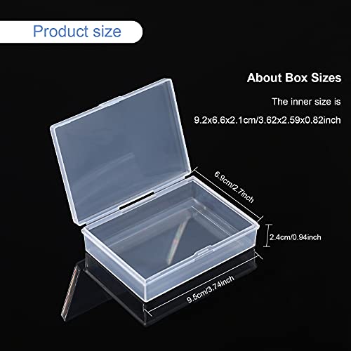 Jetec 3 Pcs Playing Card Case Blank Playing Card Box Holder Game Organizers and Storage Containers Deck, Snaps Closed for Travel and Restaurant