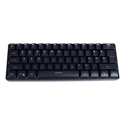 SUNGOOYUE 61 Keys RGB Backlit Gaming Keyboard Wired Membrane Keyboard for Home Office (Black) - color: Black