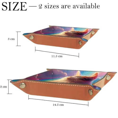 Cat Rainbow Dice Tray Dice Rolling Tray Folding Dice Holder for Dice Games, Like RPG, DND and Other Table Games - color: Multi 1