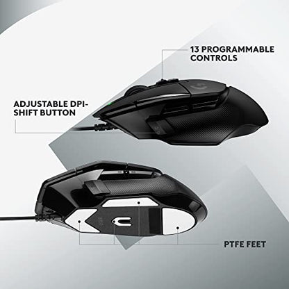 Logitech G502 X Wired Gaming Mouse + G335 Wired Gaming Headset - Black - color: Black, style: Wired