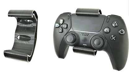 Controller Holder – Under Desk or Wall Mount Compatible with PS5 DualSense and Xbox Controllers | Quick Snap-in Design | Made in USA - color: Black, size: PS5