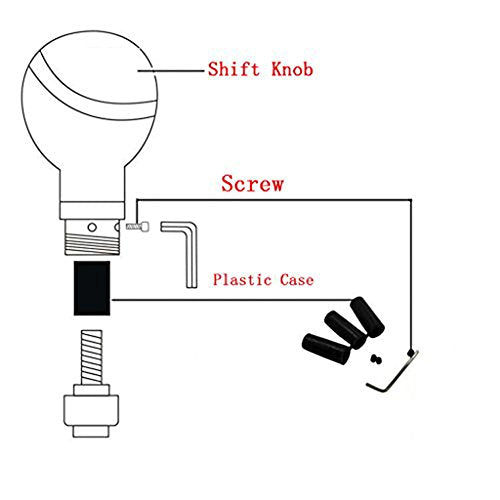 Black Skull Manual Automatic Gear Shift Knobs - color: Black