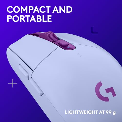 Logitech G305 Lightspeed Wireless Gaming Mouse - Lilac - color: Lilac, style: Classic