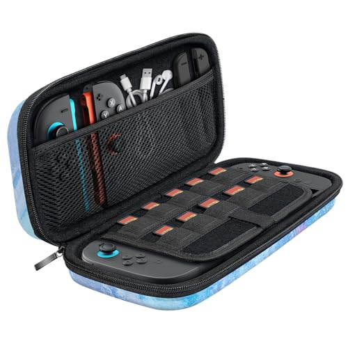 TiMOVO Carrying Case Compatible with Nintendo Switch 2, Dreamy Nebula | Travel Carry Case, 10 Game Cartridges & Pocket, Protective Portable Hard Shell Pouch, For Console & Accessories - color: Dreamy Nebula