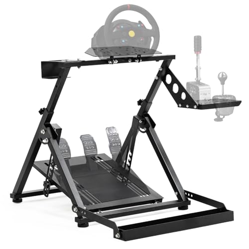 Marada Upgrade Racing Wheel Stand X Frame Foldable Simulator cockpit | Fit for PXN, for Logitech G27 G920 G923, for Thrustmaster T300RS T128X without Steering Wheel Pedal Handbrake