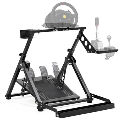 Marada Upgrade Racing Wheel Stand X Frame Foldable Simulator cockpit | Fit for PXN, for Logitech G27 G920 G923, for Thrustmaster T300RS T128X without Steering Wheel Pedal Handbrake