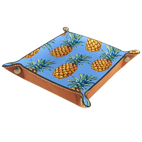 Pineapples Dice Tray Dice Rolling Tray Folding Dice Holder for Dice Games, Like RPG, DND and Other Table Games - color: Multi 5