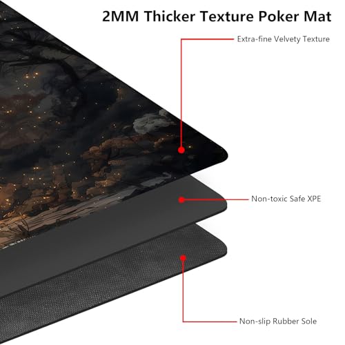 MTG Playmat 24" x 14" with High Elastic Rubber Base Non-Slip Rubber HD Fade-Resistant Printing Durable TCG Gaming for Card Games Desk Mat & Mouse Pad, Angel Winged Stained Glass Cross - color: Angel Winged Stained Glass Cross, size: 24" x 14"