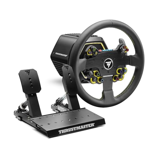 Thrustmaster T818 EVO 32R Direct Drive Racing Wheel & Pedal Set - PC | 10 Nm constant torque, 32 cm leather rim, detachable hub, Raceline LTE 2-pedal kit, force feedback, modular & upgradeable