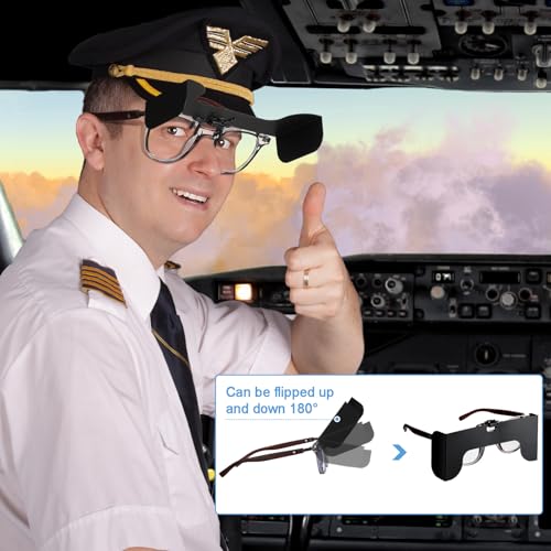 1 Pcs View Limiting Device Clip On Cloud-Overs Visors Attaches View Limiting Device Aviation Training Supplies with Soft Case(Black) - color: Black