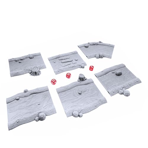 EnderToys Rivers by Makers Anvil, 3D Printed Tabletop RPG Scenery and Wargame Terrain 28mm Miniatures
