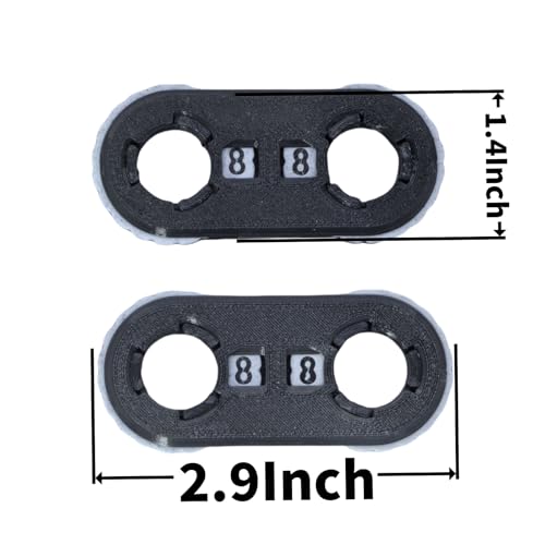 2 Pack MTG Life Counter - HP Tracker with Tracking Card SlotMTG Tabletop RPG(not inclouded dice Inside) Dungeons and Dragons(2 Pack Black White) - color: Black