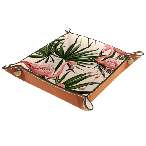 Leaf Flamingo Dice Tray Dice Rolling Tray Folding Dice Holder for Dice Games, Like RPG, DND and Other Table Games - color: Multi 16