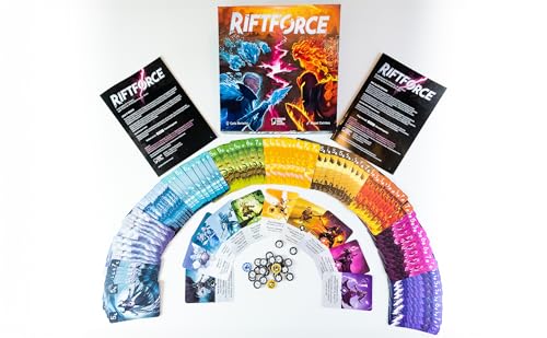 Capstone Games Riftforce Strategy Board Game for 2 Players | Competitive Elemental Duels with Asymmetric Factions, Tactical Depth & Replay Value, Fantasy Tabletop Game | Ages 10+ | 30–45 Min Playtime