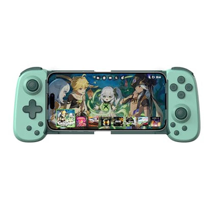 Joso Wireless Phone Controller for iPhone/Android, Mobile Game Controller with Hall Joystick Suitable for Xbox Cloud Gaming, PS Remote Play, Steam Link, Call of Duty & More - Green - color: Green | D6