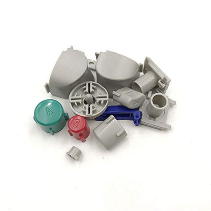 Colorful L R Right Left Trigger Buttons D-Pad Mod Kit Set Full Button Joystick Thumb Grip Thumbstick for NGC Controller Replacement Parts 1