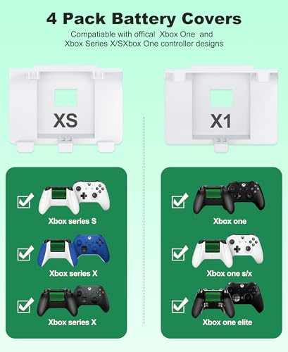 CYOYPPY Rechargeable Xbox Controller Battery Pack (White) - style: Play & Charge Kit white