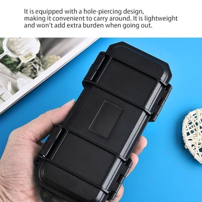 Portable Small Tool Gear Storage Case with Protective Foam Interior Shockproof Gadgets Box for Various