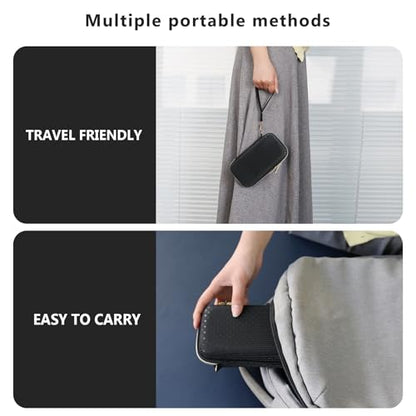 Supmay Hard Carrying Case Compatible with Nintendo DS Lite NDSL, Gameboy Advance Games Storage Holder Travel Bag with Mesh Pocket for USB Charging Cable, Stylus, Earphones, Game Cartridge, Black - color: Black Star