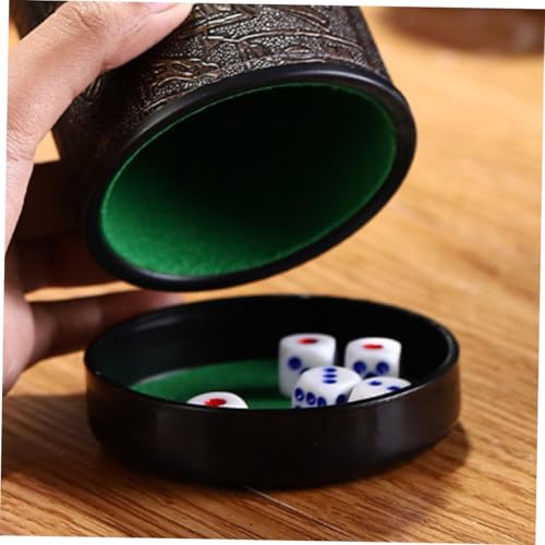 HANABASS 5pcs Dice Cup Stand Durable Base Replacement with Noise Reduction for Secure Fit Easy to Install Dice Cup Lid and Tray for Ktv Game Accessories