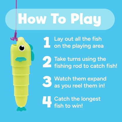 Educational Insights Reel Big Catch Game - Preschool Math Games for 4 Year Olds, Who Can Catch the Longest Fish Game, Kindergarten Learning Activities, Fishing and Counting Games for Kids Ages 3-5