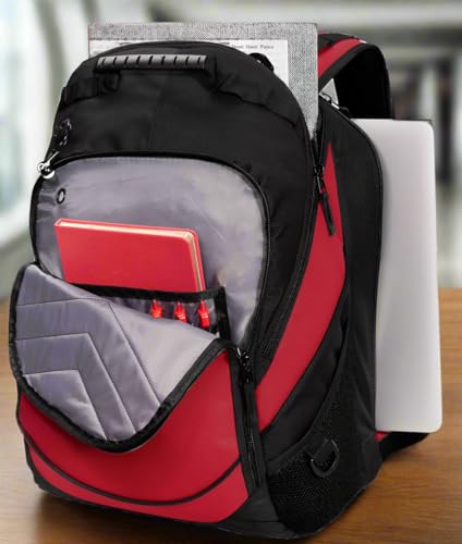 Broad Bay Washington State Backpack Official WSU Laptop Computer Bags (Red) - color: Red