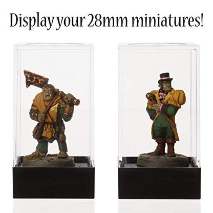 Wiz Dice - Dice Boxes - Clear Acrylic Display Box for Storage of Figurines, Collectibles, DnD Dice Set, Other Valuables - 1.43" x 1.43" x 1.75" - 10 ct - size: Large