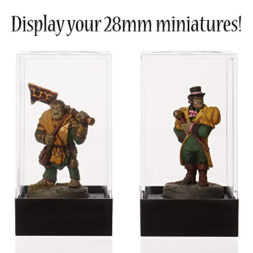 Wiz Dice - Dice Boxes - Clear Acrylic Display Box for Storage of Figurines, Collectibles, DnD Dice Set, Other Valuables - 1.43" x 1.43" x 1.75" - 10 ct (Pack of 2) - size: large (Pack of 2)