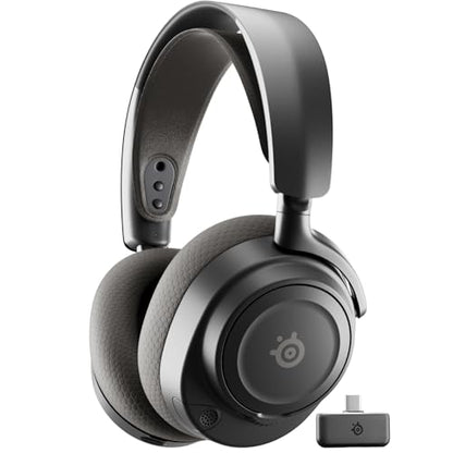 SteelSeries Arctis Nova 7P Wireless Gen 2 Gaming Headset - Real-Time App Control, 50+ HR Play, Neodymium Magnetic Drivers, Mix 2.4GHz/Bluetooth, PS5, PS4, PC, Switch 1/2, Mobile - Black - color: Black, style: PlayStation | PC