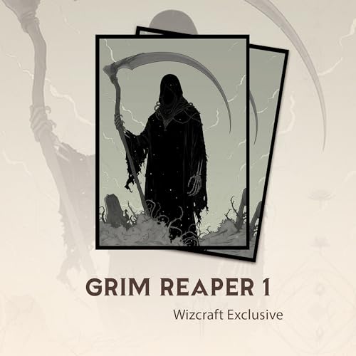 Grim Reaper 1 - MTG Card Sleeves, 104ct, Standard Size, Textured | Perfect for Double Sleeving, Smudge Resistant Matte Back, Standard 66x92mm - Compatible with Magic The Gathering & TCG Cards - color: Grim Reaper 1, size: Textured