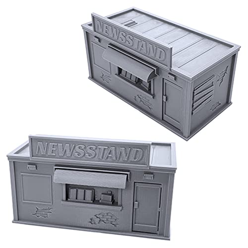 EnderToys Metro City Set, 3D Printed Tabletop RPG Scenery and Wargame Terrain for 40mm Miniatures