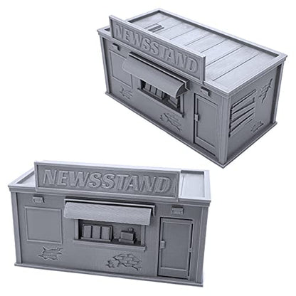EnderToys Metro City Set, 3D Printed Tabletop RPG Scenery and Wargame Terrain for 40mm Miniatures