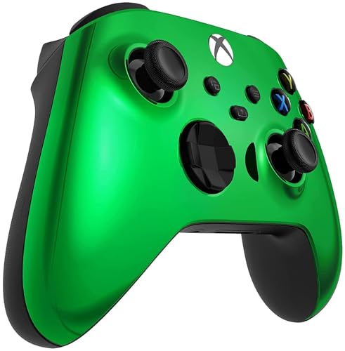 Custom Controllerzz Wireless Controller for Microsoft Xbox Series X/S & Xbox One - Custom Soft Touch Feel - Custom Xbox Series X/S Controller (X/S Green Chrome) - color: X/S Green Chrome