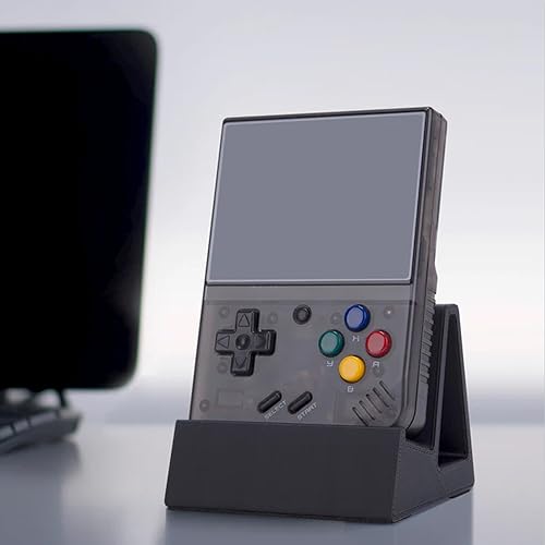 Miyoo Mini Plus Charging Dock, 3D Printed Magnetic Charging Dock for Miyoo Mini Plus Game Retro Console Handheld Miyoomini+ Charging Base Magnet Stand (Black)