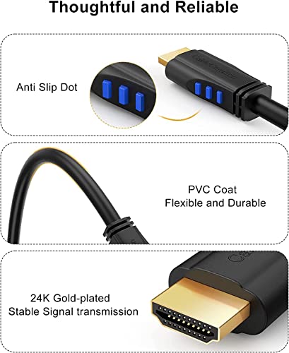 CableCreation 3ft 4K HDMI Cable - Right Angle 90 Degree, Male to Male Cable for Ultra HD 4K@60Hz, 3D Video - 2-Year Warranty - size: 3FT, style: Right Angle