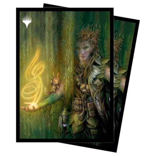 Ultra Pro - MTG Murders at Karlov Manor 100ct Sleeves Kaust, Eyes of the Glade, Anti-Glare Protective MTG Trading Card Game Accessory Standard Sized Sleeves - color: Kaust, Eyes of the Glade